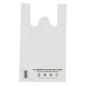Sac bretelle blanc 18 x 5 x 35 cm